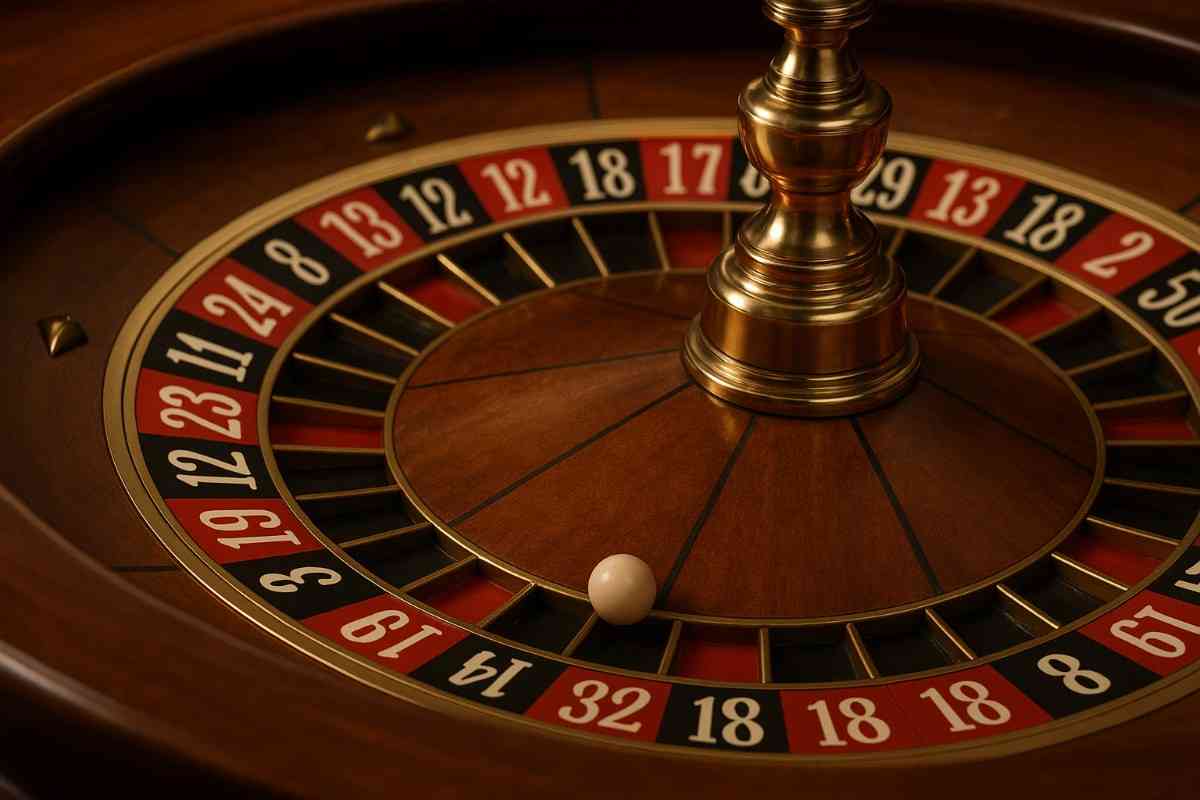 Mesa de roleta ao vivo no 333RIO cassino.